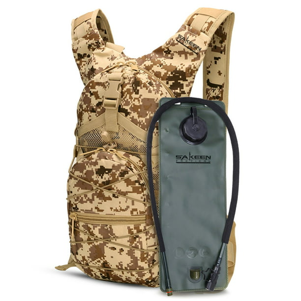 Military Army Camel Back Hydration Bladder Day Pack Hiking Camouflage Backpack
